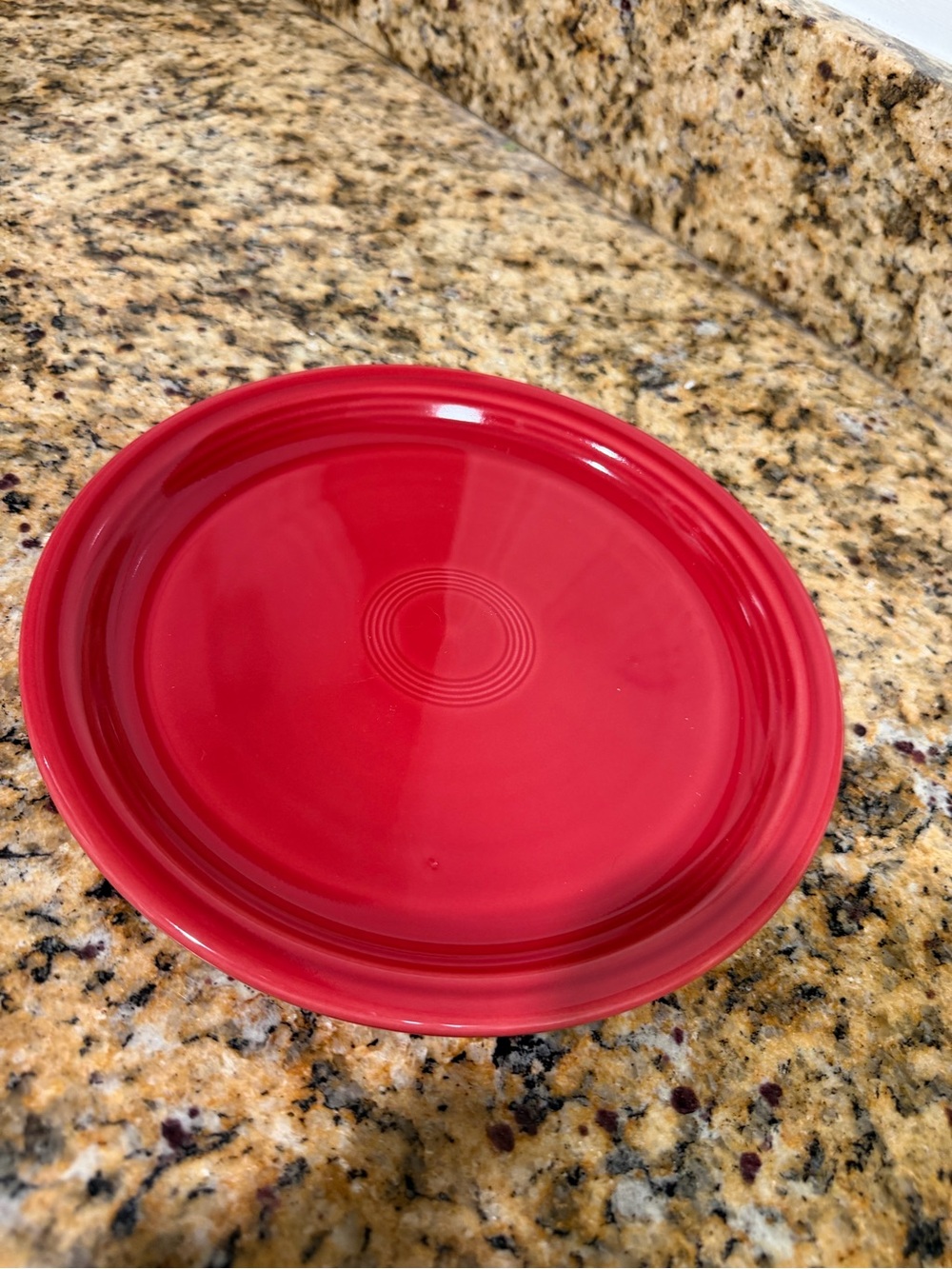 Fiesta fiestaware red plate